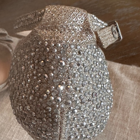 INC International Concepts Glittering Silver Heels - Picture 10 of 15